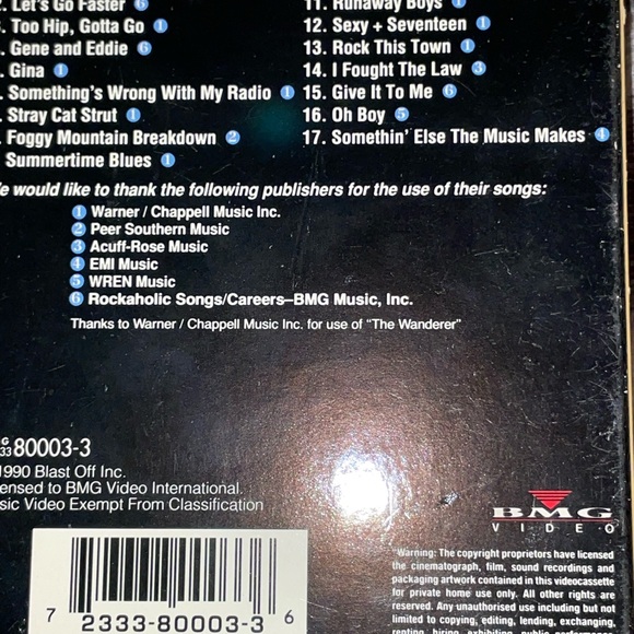 STRAY CATS “ROCK TOKYO” VHS - Picture 6 of 11